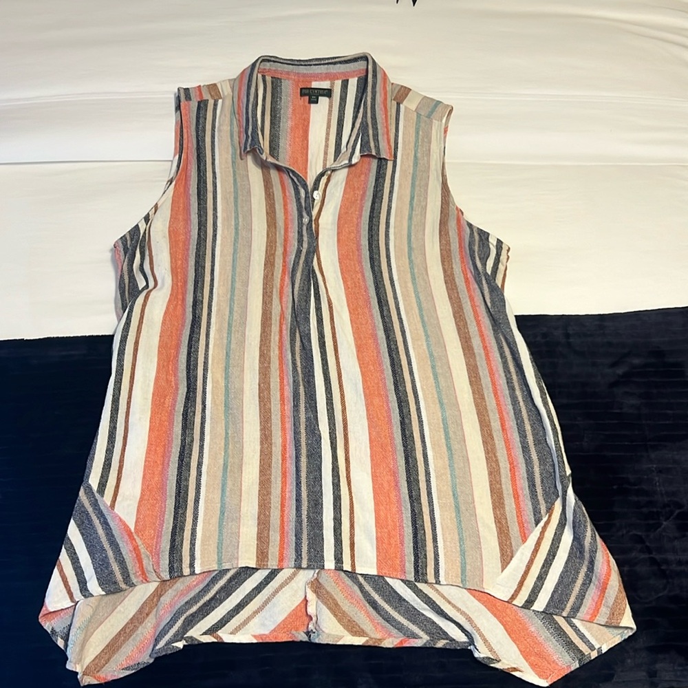 For Cynthia Sleeveless Tunic Top
